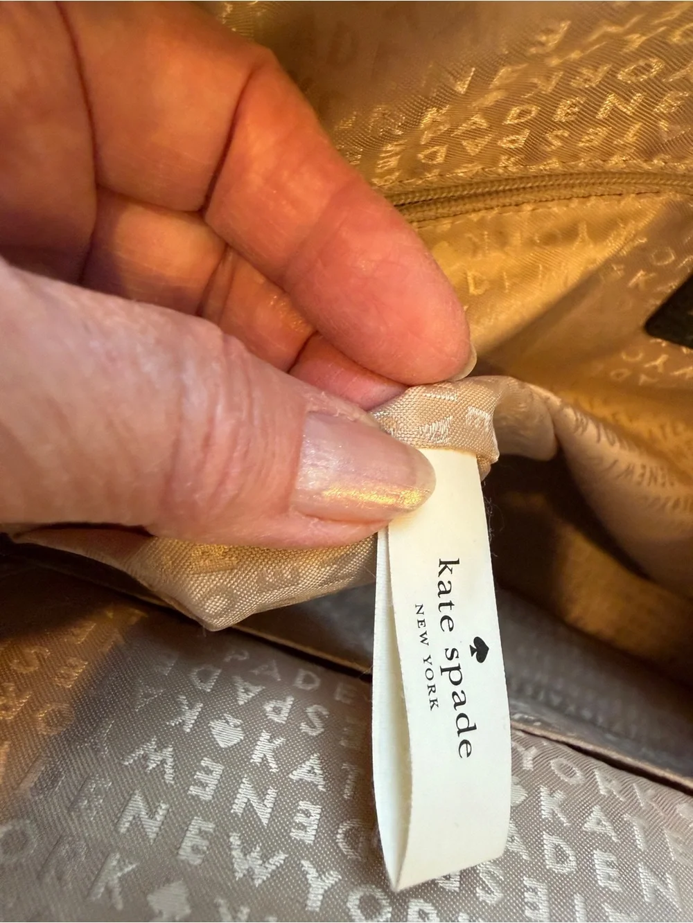 kate spade Pebbled Leather Tote in Black